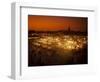 View at Sunset across DJemaa el Fna, Marrakech, Morocco, North Africa, Africa-Ian Egner-Framed Photographic Print