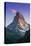 View at Sunset of Matterhorn, Zermatt, Wallis, Switzerland-Stefano Politi Markovina-Stretched Canvas