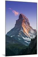 View at Sunset of Matterhorn, Zermatt, Wallis, Switzerland-Stefano Politi Markovina-Mounted Photographic Print