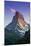 View at Sunset of Matterhorn, Zermatt, Wallis, Switzerland-Stefano Politi Markovina-Mounted Photographic Print