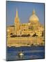 View at Sunset to Valletta with Dome of Carmelite Church, Valletta, Malta, Mediterranean, Europe-Stuart Black-Mounted Photographic Print