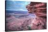 View At The Edge of Dead Horse Point, Southern Utah-Vincent James-Stretched Canvas