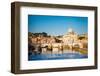 View at Tiber and St. Peter's Cathedral in Rome, Italy-S Borisov-Framed Photographic Print