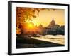 View at Tiber and St. Peter's Cathedral in Rome-S Borisov-Framed Photographic Print