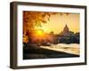 View at Tiber and St. Peter's Cathedral in Rome-S Borisov-Framed Photographic Print