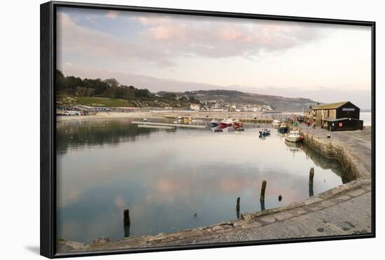 View Back to the Harbour at Lyme Regis Taken from the Cobb, Dorset, England, United Kingdom, Europe-John Woodworth-Framed Photographic Print