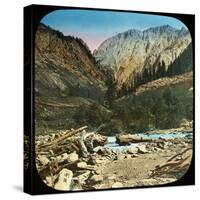 View Between Sonamarg and Baltal, Kashmir, India, Late 19th or Early 20th Century-null-Stretched Canvas