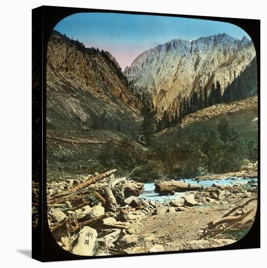 View Between Sonamarg and Baltal, Kashmir, India, Late 19th or Early 20th Century-null-Stretched Canvas