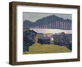 View Capolago, Blick Auf Den Über Capolago Silsersee-Giovanni Giacometti-Framed Giclee Print