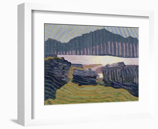 View Capolago, Blick Auf Den Über Capolago Silsersee-Giovanni Giacometti-Framed Giclee Print