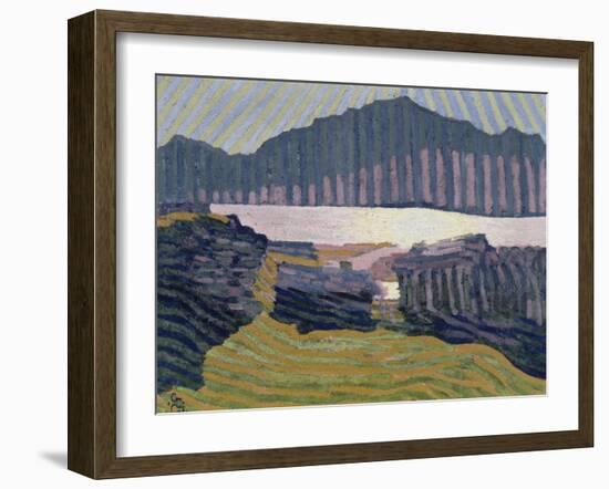 View Capolago, Blick Auf Den Über Capolago Silsersee-Giovanni Giacometti-Framed Giclee Print