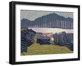 View Capolago, Blick Auf Den Über Capolago Silsersee-Giovanni Giacometti-Framed Giclee Print