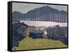 View Capolago, Blick Auf Den Über Capolago Silsersee-Giovanni Giacometti-Framed Stretched Canvas