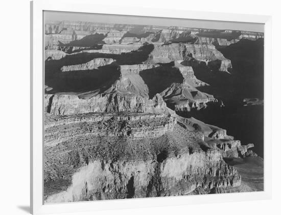 View Dark Shadows To Right High Horizon "Grand Canyon National Park" Arizona. 1933-1942-Ansel Adams-Framed Art Print