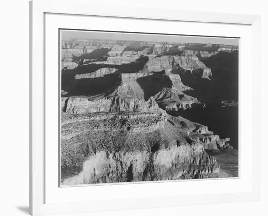 View Dark Shadows To Right High Horizon "Grand Canyon National Park" Arizona. 1933-1942-Ansel Adams-Framed Art Print