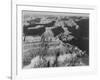 View Dark Shadows To Right High Horizon "Grand Canyon National Park" Arizona. 1933-1942-Ansel Adams-Framed Art Print