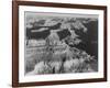 View Dark Shadows To Right High Horizon "Grand Canyon National Park" Arizona. 1933-1942-Ansel Adams-Framed Art Print