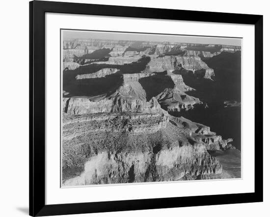 View Dark Shadows To Right High Horizon "Grand Canyon National Park" Arizona. 1933-1942-Ansel Adams-Framed Art Print