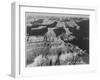 View Dark Shadows To Right High Horizon "Grand Canyon National Park" Arizona. 1933-1942-Ansel Adams-Framed Art Print