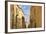 View Down a Narrow Street with Golden Stone-Eleanor-Framed Photographic Print