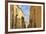 View Down a Narrow Street with Golden Stone-Eleanor-Framed Photographic Print