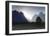 View Down Cascade Canyon with Backlit Teton Range-Eleanor-Framed Photographic Print