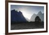 View Down Cascade Canyon with Backlit Teton Range-Eleanor-Framed Photographic Print