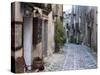 View Down Narrow Cobbled Street, Erice, Sicily, Italy, Europe-Stuart Black-Stretched Canvas