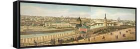 View Down River from the Kremlin Including the Church of Our Saviour-Dmitri Indieitzeff-Framed Stretched Canvas