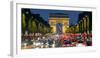 View Down the Champs Elysees to the Arc De Triomphe, Illuminated at Dusk, Paris, France-Gavin Hellier-Framed Photographic Print