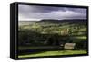 View Down the Valley of Swaledale Taken from Just Outside Reeth-John Woodworth-Framed Stretched Canvas