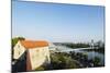 View Down to the Danube River from Bratislava Castle, Bratislava, Slovakia, Europe-Christian Kober-Mounted Photographic Print