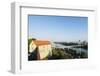 View Down to the Danube River from Bratislava Castle, Bratislava, Slovakia, Europe-Christian Kober-Framed Photographic Print