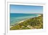 View east from Le Phare des Baleines (Lighthouse of the Whales) at west tip of the island, Ile de R-Robert Francis-Framed Photographic Print