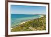 View east from Le Phare des Baleines (Lighthouse of the Whales) at west tip of the island, Ile de R-Robert Francis-Framed Photographic Print