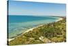 View east from Le Phare des Baleines (Lighthouse of the Whales) at west tip of the island, Ile de R-Robert Francis-Stretched Canvas