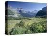 View East from Logan Pass, Glacier National Park, Montana, USA-Julian Pottage-Stretched Canvas