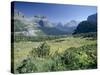 View East from Logan Pass, Glacier National Park, Montana, USA-Julian Pottage-Stretched Canvas