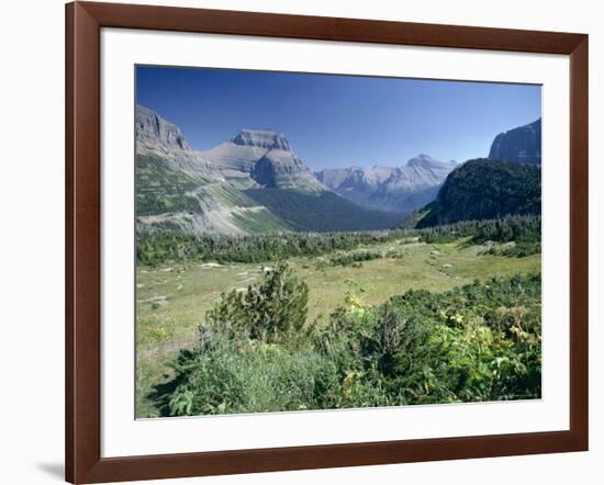 View East from Logan Pass, Glacier National Park, Montana, USA-Julian Pottage-Framed Photographic Print