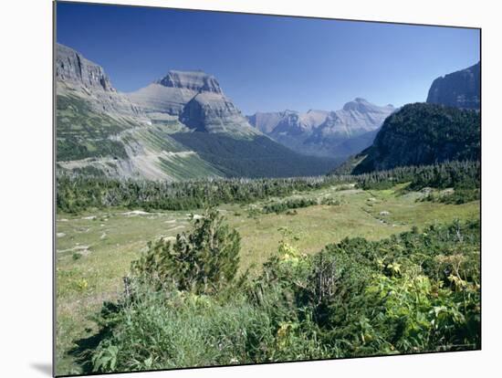 View East from Logan Pass, Glacier National Park, Montana, USA-Julian Pottage-Mounted Photographic Print