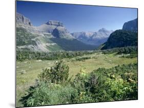 View East from Logan Pass, Glacier National Park, Montana, USA-Julian Pottage-Mounted Photographic Print