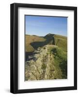 View East to Kings Hill, Hadrians Wall, UNESCO World Heritage Site, Northumbria National Park, Nort-James Emmerson-Framed Premium Photographic Print