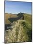 View East to Kings Hill, Hadrians Wall, UNESCO World Heritage Site, Northumbria National Park, Nort-James Emmerson-Mounted Photographic Print