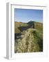 View East to Kings Hill, Hadrians Wall, UNESCO World Heritage Site, Northumbria National Park, Nort-James Emmerson-Framed Photographic Print