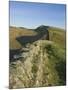 View East to Kings Hill, Hadrians Wall, UNESCO World Heritage Site, Northumbria National Park, Nort-James Emmerson-Mounted Photographic Print