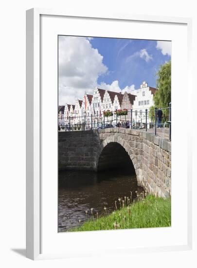 View from a Canal (Mittelburggraben) to the Market Square-Markus Lange-Framed Photographic Print