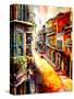 View from a French Quarter Window-Diane Millsap-Stretched Canvas