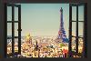 View From A Paris Window-null-Lamina Framed Poster