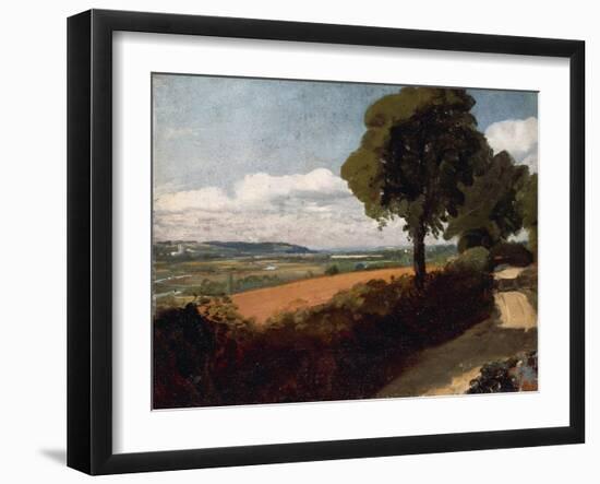 View from a Road Leading to East Bergholt-John Constable-Framed Giclee Print