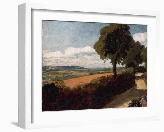 View from a Road Leading to East Bergholt-John Constable-Framed Giclee Print